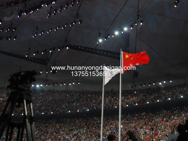 北京奧運(yùn)會(huì)開幕升旗儀式旗桿